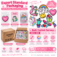 Patch brodé thermocollant ou à coudre, motifs mignons Kawaii (Licorne, Cœur, Arc-en-ciel, Étoile, Animaux, Aliments)