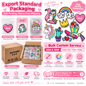 Patch brodé thermocollant ou à coudre, motifs mignons Kawaii (Licorne, Cœur, Arc-en-ciel, Étoile, Animaux, Aliments) - Product Image 6