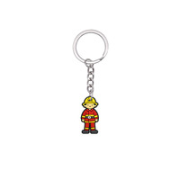Porte-clés Pendentif Pompier en PVC Dessin Animé 911, Vente en Gros, Logo Personnalisé, Breloque de Sac, Souvenir, Petit Cadeau DIY, Ornement