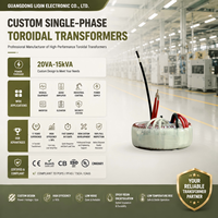 Transformateur toroïdal à topologie Flyback monophasé 50V industriel 10VA, alimentation linéaire pour machines