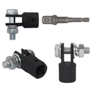 Adaptateur en acier au chrome-vanadium de 1/2 pouces outil de clé adaptateur de cric à ciseaux pour automobile Jack Drill Impact Sports Entertainment