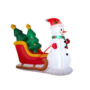 Festivo Navidad Santa Inflable Publicidad Globo Elegantes Decoraciones navideñas para la venta - Product Image 6