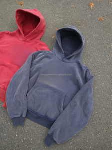 Sudaderas con Capucha Personalizadas de Alta Calidad, Estilo Vintage, 500 g/m², Felpa Francesa, Sin Cordones, Color Gris, Tela de Algodón - Product Image 2