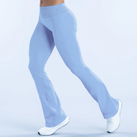 L-0313 Legging de yoga pour femme le plus vendu, taille plate, coupe évasée, pantalon de sport, tenue de fitness extérieur, Pilates, course à pied