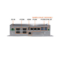PC Industrial EVUC I5 8/10th I7 8th con 4 Puertos LAN, 4 Puertos COM RS485, Alimentación Amplia de 9-36V, Sin Ventilador, Robusto, para Control de Tráfico Inteligente