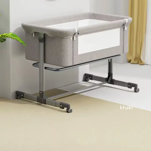 Ensemble de literie pour berceau en métal moderne à vendre avec design co-dormeur et <span class=keywords><strong>grand</strong></span> panier de rangement - Product Image 2