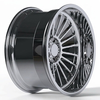 Rines de Aleación Forjados Cromados Personalizados de 8x6.5, Diseño Cóncavo Profundo, de 20-24 Pulgadas, Nuevos, ET de 25 mm, para GMC, para Camioneta F250