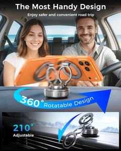 Support de téléphone magnétique rotatif à 360° pour voiture YUANSHENG DM-CPH-<span class=keywords><strong>02</strong></span>, compatible avec les appareils de <span class=keywords><strong>4</strong></span> à 7,2 pouces [<span class=keywords><strong>109</strong></span> LBS, le plus résistant] - Product Image 4