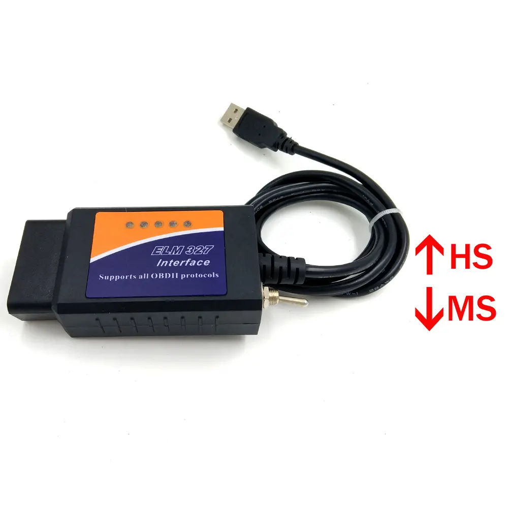 Hot Sale V1.5 Elm327 Obdii Obd2 Usb Met Schakelaar Voor-Scan Kan Bus Ondersteuning Ms Kan Bus En Hs Bus Voor Ford