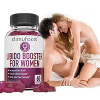Gummies véganes à la maca, booster naturel avec du palmier nain, complément pour l'équilibre hormonal pour hommes, femmes et adultes, gummies pour la libido