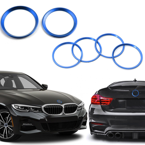 Emblème de capot avant en aluminium 75mm 82mm Emblème de <span class=keywords><strong>jante</strong></span> de roue Couvre-anneau décoratif Bodykit Multi-Process Anodizing Easy - Product Image 6