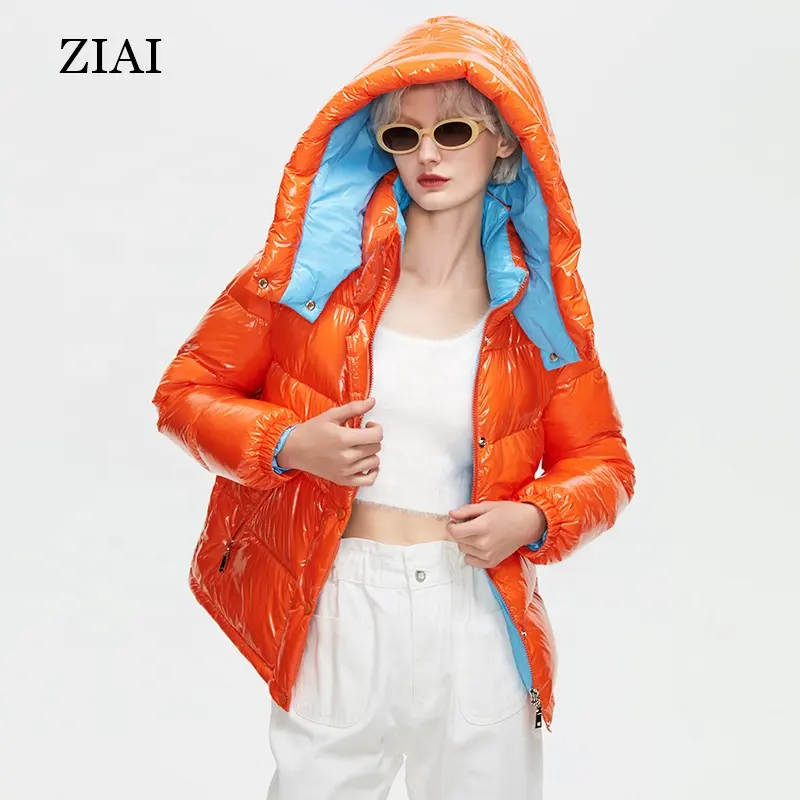 Wholesale Zip Up Cotton padded jacket women designer puffer coat custom bubble coat warm casual girls puffer jacket