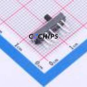 SS-3456D-02-L2 Slide Switch Through hole Component (THT) Switch Double Pole Four Throw Rectangle Pin Header PC Pin 15mm - Product Image 2