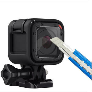 KAMPHO Film de protection d'écran en verre trempé pour <span class=keywords><strong>GoPro</strong></span> Hero <span class=keywords><strong>4</strong></span> <span class=keywords><strong>Session</strong></span> 5 <span class=keywords><strong>Session</strong></span> Sports Action Camera Accessoires - Product Image 2