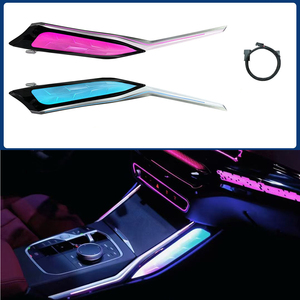 Pour BMW Série 3, Série 2/3/4, i3 G20 G22 G80 G82 (2019-2025) – Nouvelles moulures intérieures en cristal avec éclairage d'ambiance pour console centrale - Product Image 1
