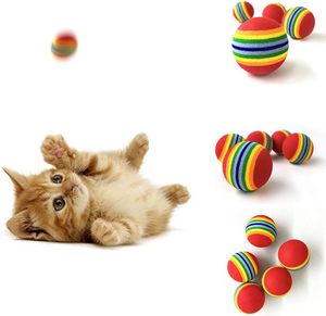 Pelota Arcoíris, Pelota Elástica Colorida y Silenciosa para Gatos, Divertida Pelota Arcoíris para Gatos - Product Image 2