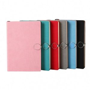 Multiple Colour Custom A5 Buckle Hardcover <b>Leather</b> <b>Diary</b> Notebook with Printed Design 100 Sheets - Product Image 1