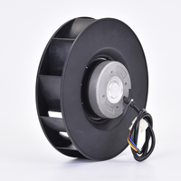 Ventilateur centrifuge industriel sans balais à pales courbées vers l'arrière EC 220mm 160W pour l'extraction de fumée par conduit, souffleur d'air centrifuge