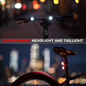 <span class=keywords><strong>Accessoires</strong></span> de vélo imperméables pour l'extérieur, lumières avant <span class=keywords><strong>et</strong></span> arrière, feu arrière de vélo rechargeable, ensemble de feux LED pour vélo en <span class=keywords><strong>vente</strong></span> - Product Image 4