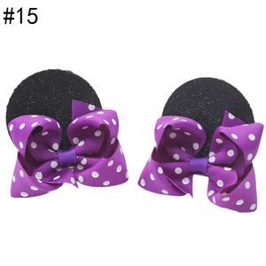 Pinces à cheveux Minnie anniversaire, nœuds de cheveux, queue de cochon, pompon oreilles pour enfant en bas âge, accessoires pour fille - Product Image 5