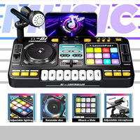 Jouet Mixeur DJ Multifonctionnel, Lecteur de Disques DJ pour Débutants, Mixeur DJ pour Enfants, Instruments de Musique
