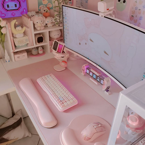 Oem & ODM Tùy chỉnh cao su tiên tiến cơ sở màu hồng chuột Pad thiết lập chống trượt thiết kế đặt hàng tối thiểu 200 miếng sản phẩm trong kho - Product Image 1