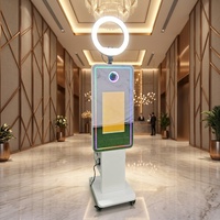 Nouvelle Machine Photobooth Magique 2026 pour Mariages et Événements, Écran Tactile 32 Pouces avec Option Appareil Photo DSLR