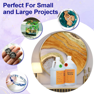 Factory Price Clear 1:1 <b>Epoxy</b> <b>Resin</b> Hardener 2 Gallon Kit <b>Epoxy</b> AB Glue Yellow Resistance DIY Crafts Jewelry Making Packing - Product Image 5