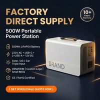 Stasiun Daya Portabel 500W Generator Tenaga Surya Baterai LiFePO4 AC DC USB Cadangan Darurat Off-Grid Pasokan OEM Grosir Pabrik