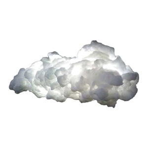 Dimmable LED Chandelier đám mây Đèn Sáng Tạo PVC & lụa chất liệu cho phòng khách dễ dàng treo cài đặt - Product Image 5