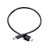 Kabel OTG Universal 30CM 50CM 1M USB Tipe-c Ke Kabel Mini USB USB-C Male Ke Mini-B Male Adapter Converter