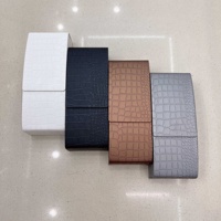Haute qualité peau de Crocodile mat étui à lunettes en cuir PU grande taille boîte de lunettes de soleil personnalisée élégant étui à lunettes fait main