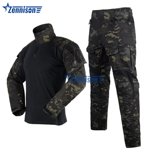 Oem G3 chiến đấu đồng phục ngụy trang màu đen chiến thuật ếch phù hợp với - Product Image 1