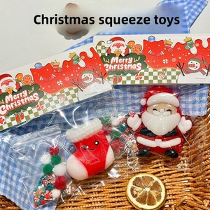 Jouet Squishy en Plastique Patte de Chat Père Noël à Remontée Lente, Anti-Stress Sensoriel pour Enfants et Adultes - Product Image 2