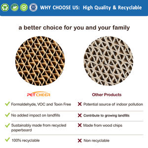 Premium Umweltfreundliches Recycelbares Wellpappe-Kratzbett für Katzen - Product Image 3