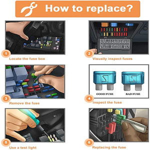 T067 300 Chiếc Bộ Cầu Chì Xe Hơi 2A-40A Cầu Chì Thay Thế Nhiều Loại Cầu Chì Lưỡi Tự Động - Product Image 6