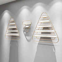 Étagère à vernis à ongles moderne, présentoir triangulaire pour manucure, support mural en fer forgé, mobilier de salon commercial