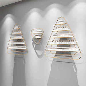 Estante Triangular para Esmaltes de Uñas, Soporte de Exhibición para Manicura, Estante Colgante de Pared, de Hierro Forjado, para Tiendas de Uñas - Product Image 2