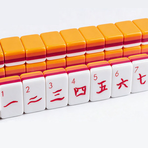 Hot Selling Portable Acrylic <b>Mahjong</b> <b>Set</b> Hand-rubbed Jelly Tiles Professional Casino Quality 4 Layer Tiles for Social Clubs - Product Image 2