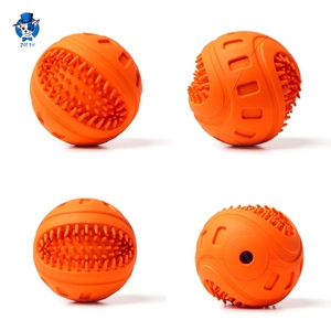Juguete de Goma Indestructible para <span class=keywords><strong>Perros</strong></span> de 3.2 Pulgadas, <span class=keywords><strong>Pelota</strong></span> para <span class=keywords><strong>Perros</strong></span> con Sonido, para Limpiar los <span class=keywords><strong>Dientes</strong></span>, Ideal para Masticadores Agresivos, Venta al Por Mayor - Product Image 3