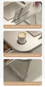 Table de lecture pliable pour bibliothèque, petit bureau d'ordinateur pour étudiant, bureau paresseux pour dortoir, bureau pour ordinateur portable pour enfant - Product Image 6