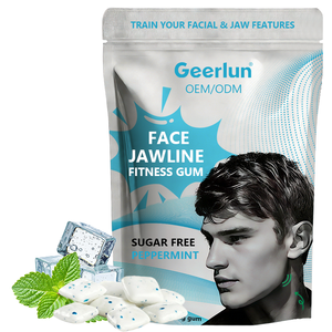 Prix de gros usine <span class=keywords><strong>Chewing</strong></span>-<span class=keywords><strong>gum</strong></span> sans sucre pour <span class=keywords><strong>le</strong></span> fitness de la mâchoire et l'entraînement des muscles masseter, saveur menthe, à croquer - Product Image 1