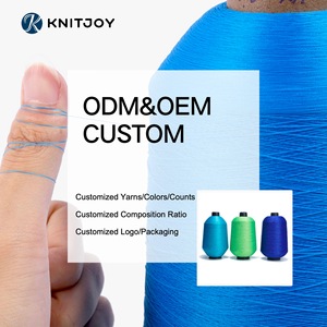 Cao Số Lượng Lớn Đàn Hồi <span class=keywords><strong>75D</strong></span> 150D Cổ Thân Thiện Với Môi Chống Vi Khuẩn <span class=keywords><strong>Polyester</strong></span> Dope Nhuộm Cao Căng Sợi Bắt Chchước Nylon Dệt Đan - Product Image 3