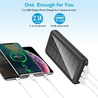 Produits bon marché Chargeur mobile portable à charge rapide pour l'extérieur Batterie étanche 26800mah Powerbank 20000mah Solar Power Bank