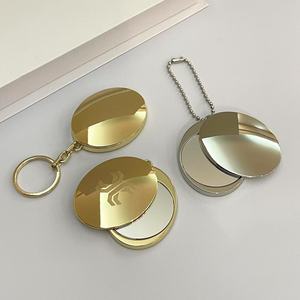 Gương trang điểm mini gấp gọn có logo tùy chỉnh, tiện dụng cho nữ, kèm dây đeo - Product Image 4