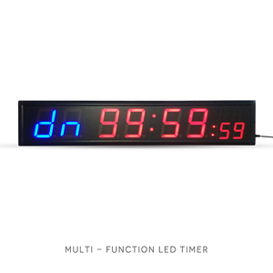 Honghao LED Marathon Intervalle <span class=keywords><strong>Crossfit</strong></span> Horloge Minuterie <span class=keywords><strong>Sport</strong></span> Minuterie Électronique Murale 8 Chiffres Noir Mini Multifonctionnel - Product Image 4