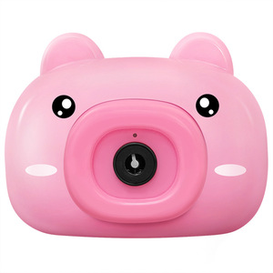 Machine à bulles mignonne en forme d'appareil photo, avec lumières, électrique, style dessin animé, <span class=keywords><strong>jouet</strong></span> automatique pour enfants, vente en gros - Product Image 2