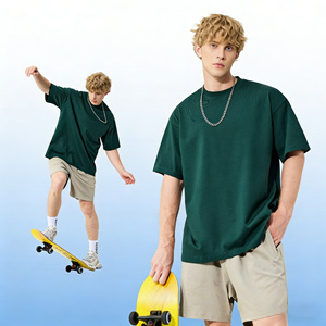 Camiseta Premium 100% Algodón para Hombre, Estilo Hip Hop, Color Sólido, Tejido Transpirable de 220g, Corte Regular, Manga Corta - Product Image 3