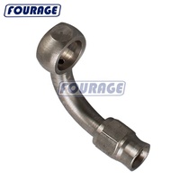 Sambungan Rem Baja Tahan Karat Lurus 45 Derajat 90 Derajat Banjo Eye ke -3AN Ujung Selang PTFE Adaptor Ujung Selang Rem Banjo