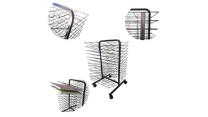 Đa-Mục Đích Placemat Hiển Thị Kệ Kim Loại Dây Thảm Thảm Hiển Thị Đứng Văn Học Nghệ Thuật Khô Giá Dây Sơn Hiển Thị Đứng - Product Image 4